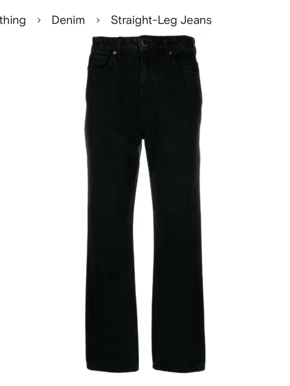 Khaite abiagail cropped jeans Prescott black wash 27